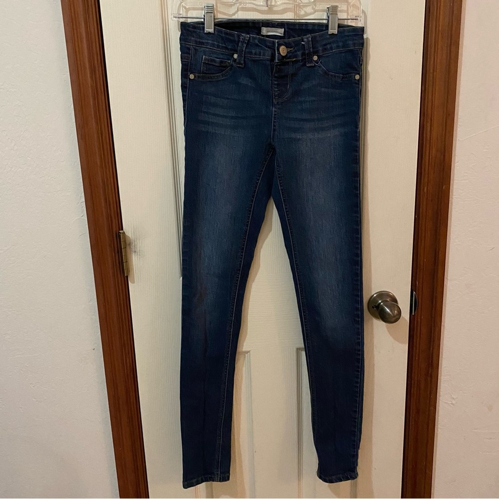 Blue asphalt pull on jeggjngs size small